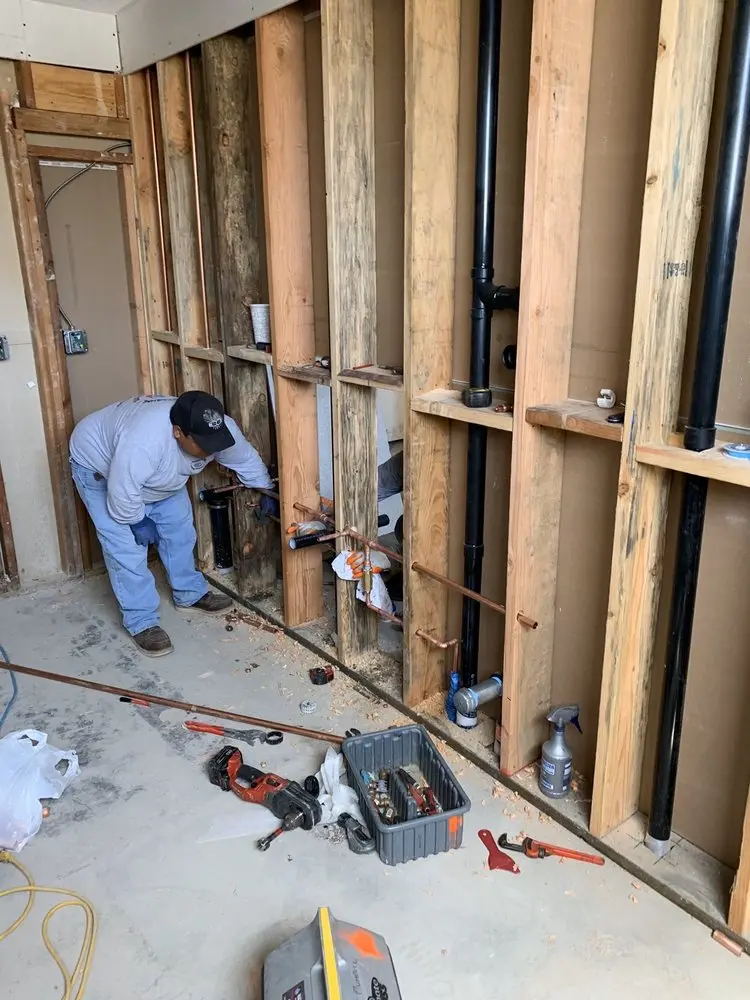 Commercial rough-in plumbing for Water Heater Replacement in Windy Hill